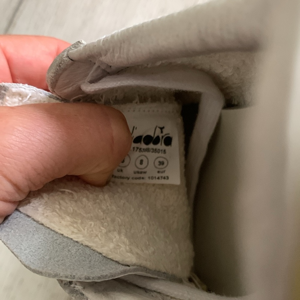 Diadora Heritage Montecarlo Sneaker 1977 Shoe White yellow size 8 made in Italy‎ - Picture 11 of 11